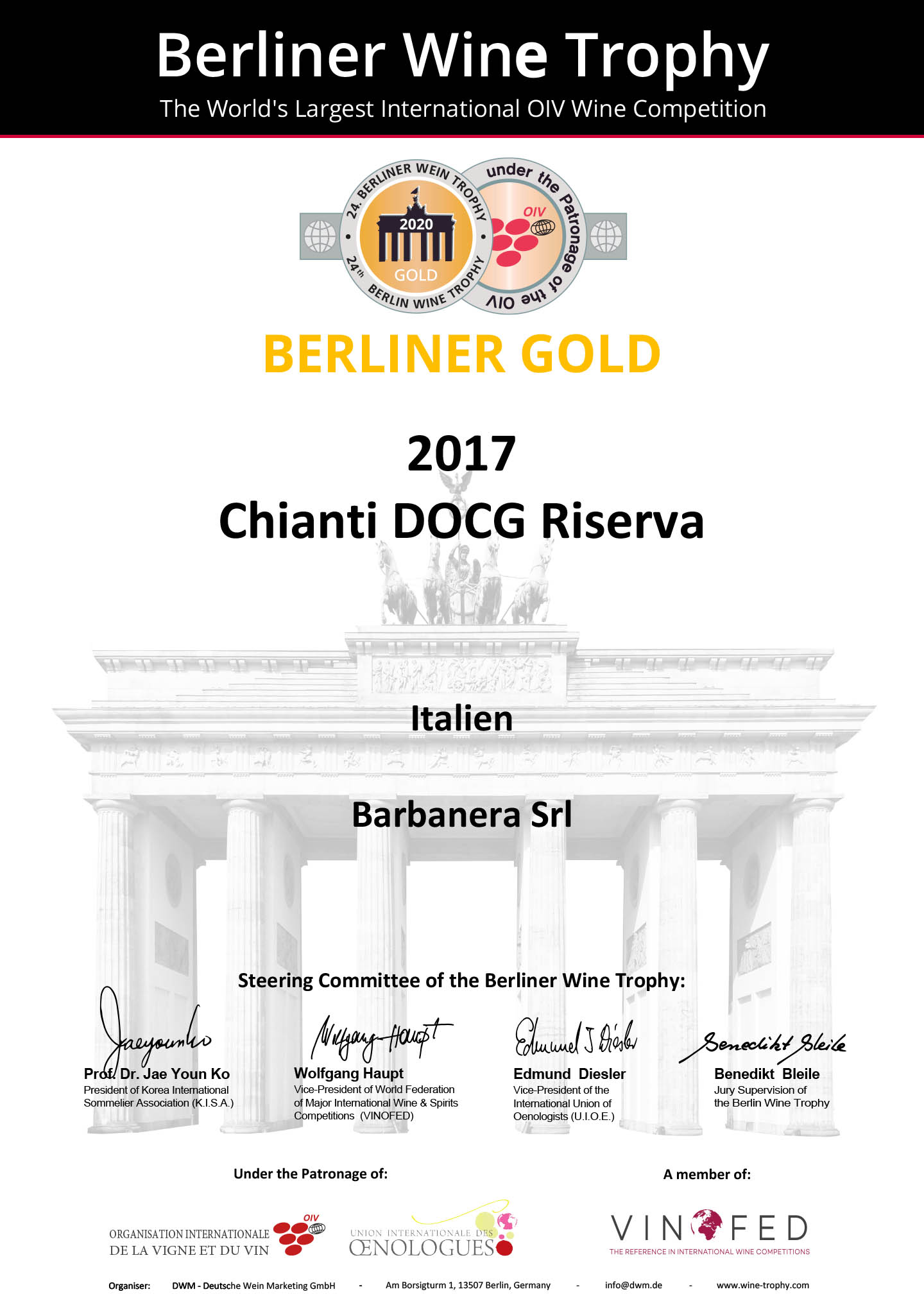 Medaglia d'Oro