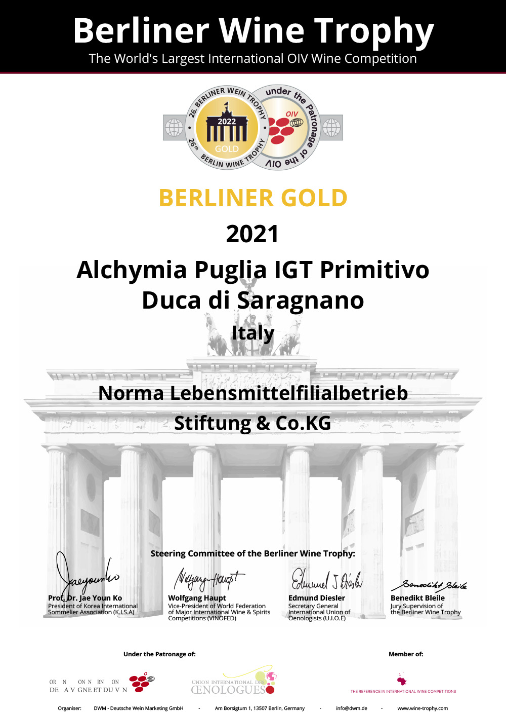 Medaglia d'Oro