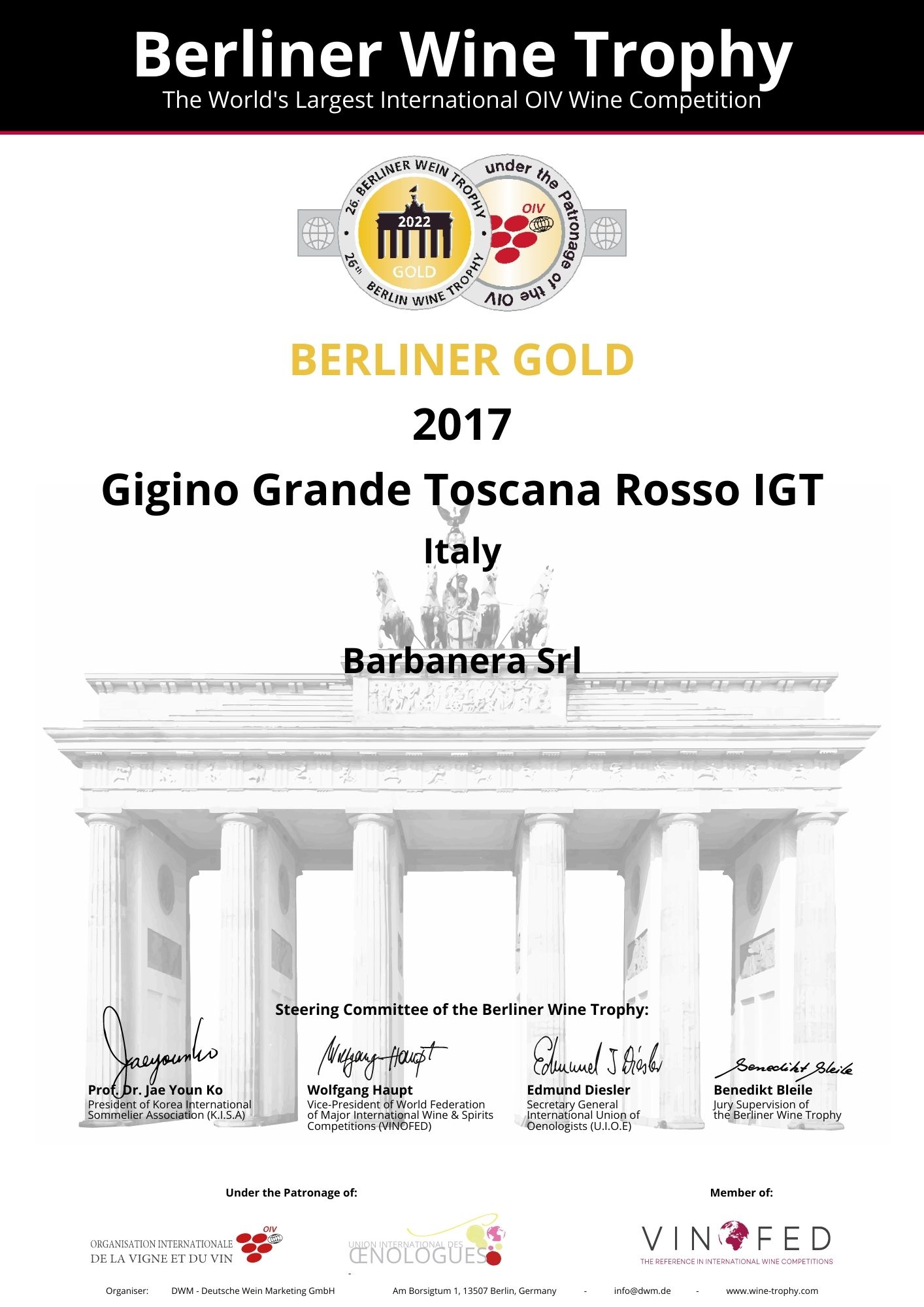 Medaglia d'Oro