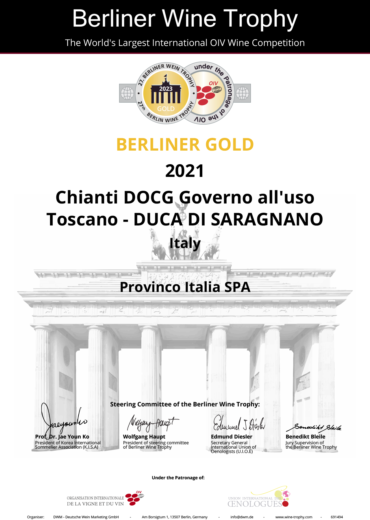 Medaglia d'Oro