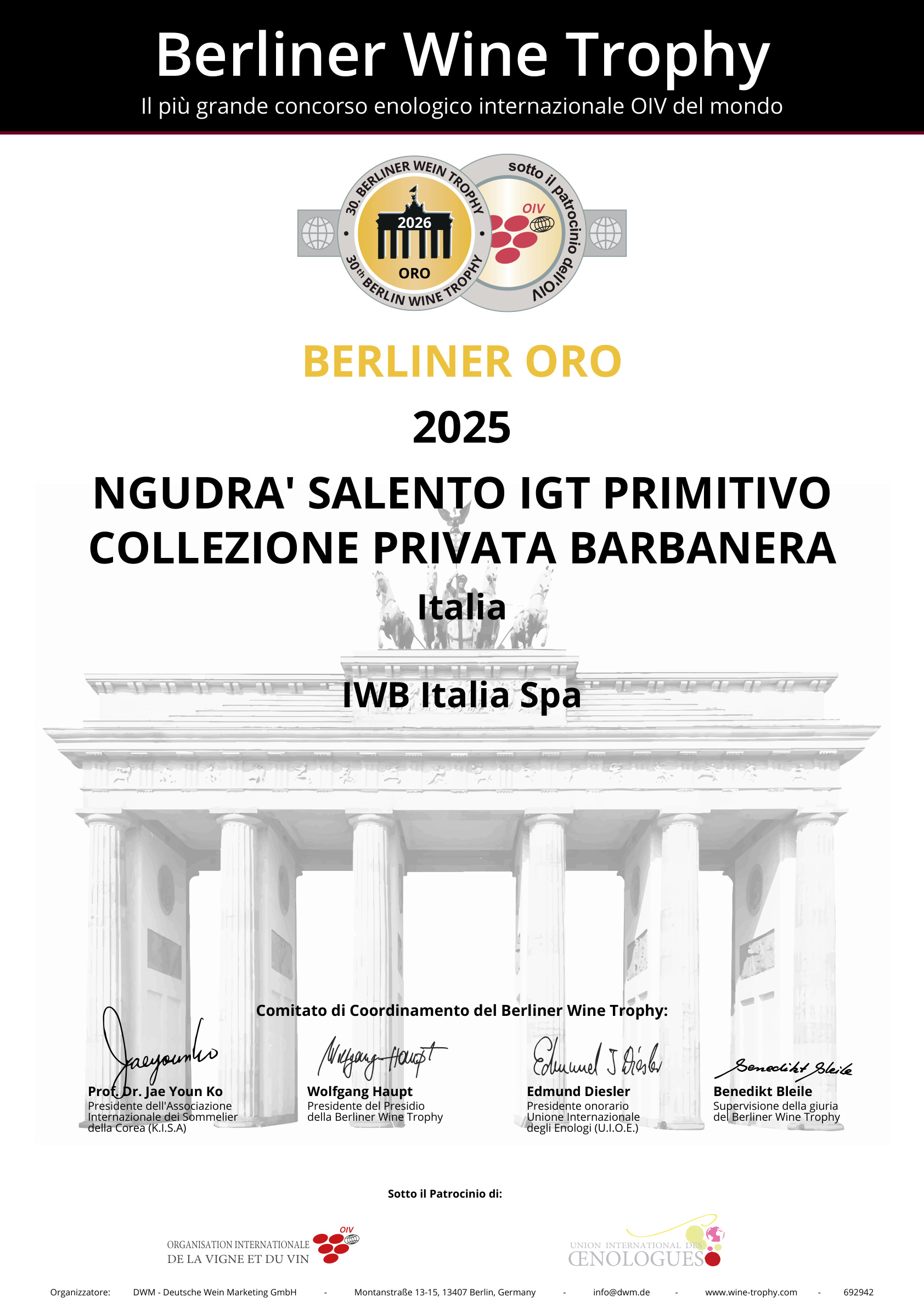 Medaglia d'Oro