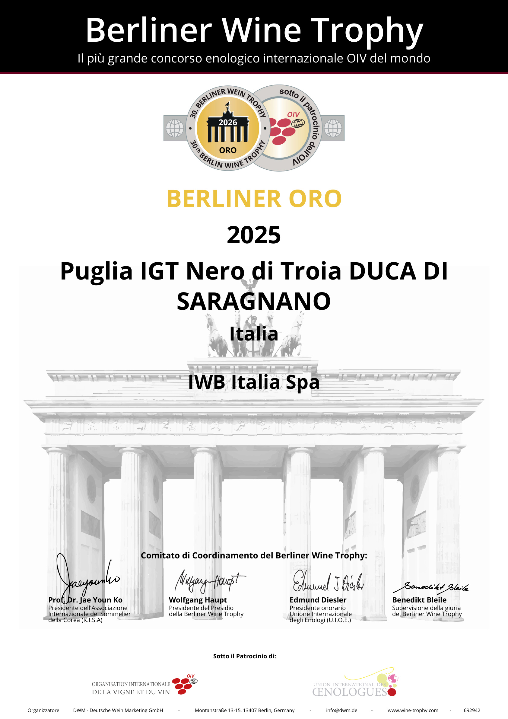 Medaglia d'Oro
